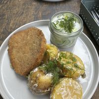 Fried cutlet  at Lokal Vegan Bistro in Warsaw