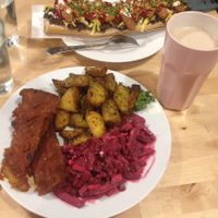 Spare Ribs and Zapiekanka at Lokal Vegan Bistro in Warsaw