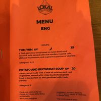 Soups  at Lokal Vegan Bistro in Warsaw