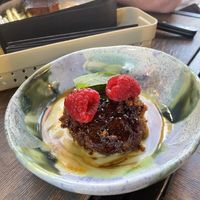 Malva pudding  at Lokal Vegan Bistro in Warsaw