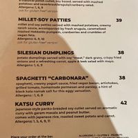 Main courses. at Lokal Vegan Bistro in Warsaw