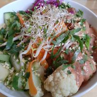 "Gado Bowl" delicious! at Lokal Vegan Bistro in Warsaw
