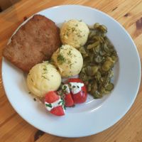 "Schabowy" at Lokal Vegan Bistro in Warsaw