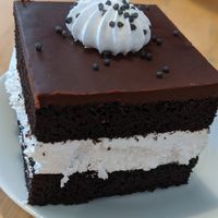 Traditional Polish cake at Lokal Vegan Bistro in Warsaw