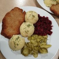 Zimowy schabowy at Lokal Vegan Bistro in Warsaw