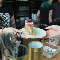 Dessert at Lokal Vegan Bistro in Warsaw