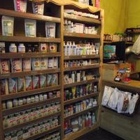 Inside the shop at Zelen Bio - Ivan Shishman in Sofia