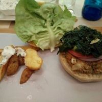 japanese burger at VIVA in Madrid