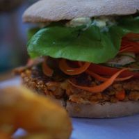 The 'Garden' Burger at VIVA in Madrid