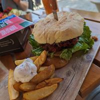 Chingona burger at VIVA in Madrid