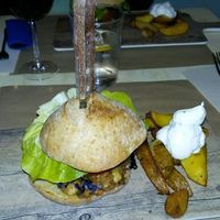 The best burger ever! at VIVA in Madrid