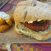 Ahumado burger at VIVA in Madrid