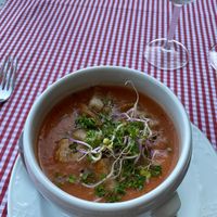 gazpacho. at Locanda del Giglio in Roveredo Capriasca
