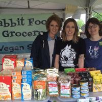 Booth at Austin VegFest 2015 at Rabbit Food Grocery in Austin