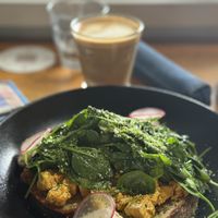 The tahini dressing is incredible ✨  at Scarecrow in Auckland