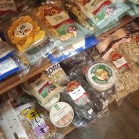 Pita bread and dried fruits and nuts at Gaia - Ochanomizu Branch in Tokyo