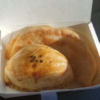 Curry pastry and cabbage pastry at Heartland in Walnut