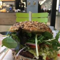 Mexican smoked jalapeño burger  at Greenway in Brussels