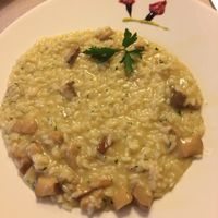 vegan risotto with porcini mushrooms at BioRiso in Milan