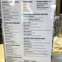 Menu 3 at Passion Cafe at BFit Ibiza Sports Club in Ibiza