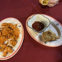 Ginger pakora is good, the vegetable samosa is not worth it   at Chennai Restaurant in Nong Khiaw