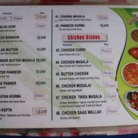 Indian food menu 2(2) at Chennai Restaurant in Nong Khiaw
