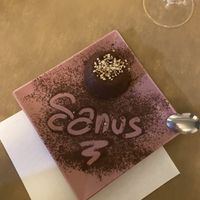 Chocolate pannacotta   at Sanus in Fuerteventura