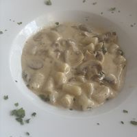 Mushroom and rosemary gnocchi   at Sanus in Fuerteventura