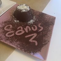 Chocolate Panne Cote   at Sanus in Fuerteventura