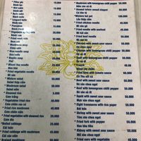 Menu 1 at Thien Phu in Hue