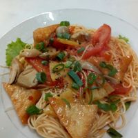 Fried noodles at Thien Phu in Hue