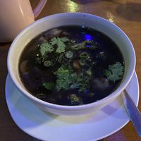 Miso and dumpling soup   at Rumi Garden in Todos Santos
