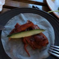 Best vegan duck pancakes! Wow at Bodhi in Sydney