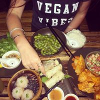 vegan feast  at Bodhi in Sydney