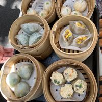Some of the yum cha selection  at Bodhi in Sydney