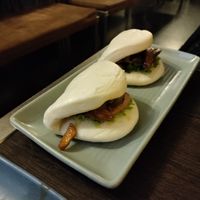 Vegan duck bao. Pretty pricey for what they are ($18) at Bodhi in Sydney
