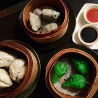 Appetizers (bao and dumplings) at Bodhi in Sydney