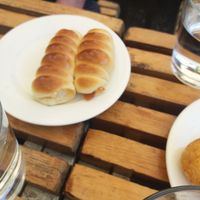 Vegan sausage rolls at Bodhi in Sydney