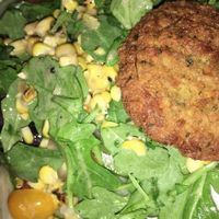 Veganized summer salad with falafel at Meridian Pint in Washington