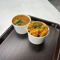 Cauliflower and potatoes and lentil (soup?)   at Indigo in Washington