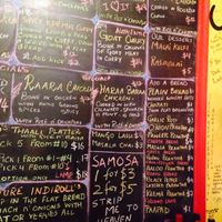 Menu board part 3 at Indigo in Washington