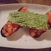 vegan bruchetta  at The Burnt Gate at Anslow in Anslow