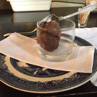 dark chocolate sorbet (has milk) at Garzon Restaurant in Garzon