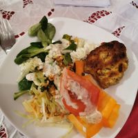 Salat vom Buffet at Blumenhotel Restaurant in Bergneustadt