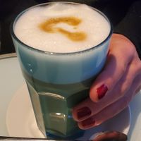 Latte (cold 😞 ) at Velicious in Berlin