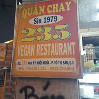 Sign outside at Quan Chay - Nam Ky Kho Nghia in Ho Chi Minh City