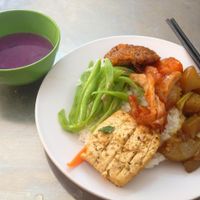 Rice plate. at Thanh Ai in Ho Chi Minh City