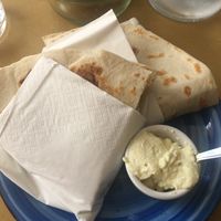 Vegan piadina with veggies and vegan mayo at Clafe in Padua