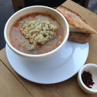 veggie soup at Le Pain Quotidien - Bretagne in Paris