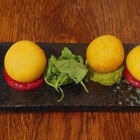 Garlic dough balls at Prashad in Bradford
